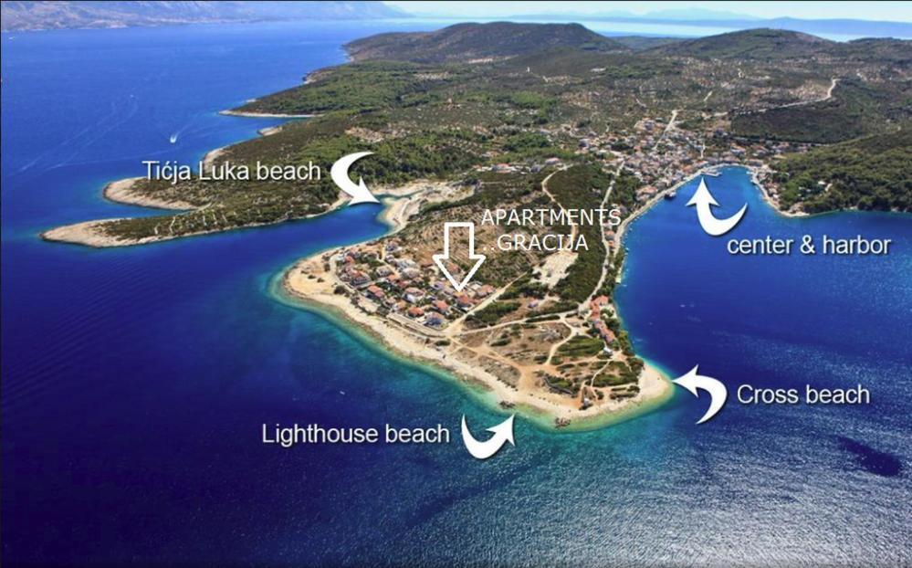 Apartments Gracija Povlja  Luaran gambar
